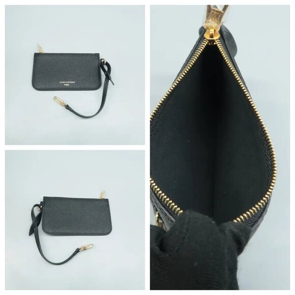 100% Authentic Louis Vuitton Sac Sport Black W/P Monogram Leather Shoulder Bag - Picture 9 of 12